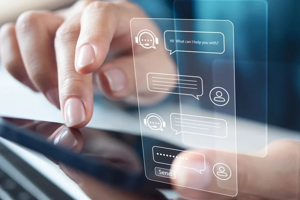 Infographic on using chatbots to enhance customer service with live chat and support resources