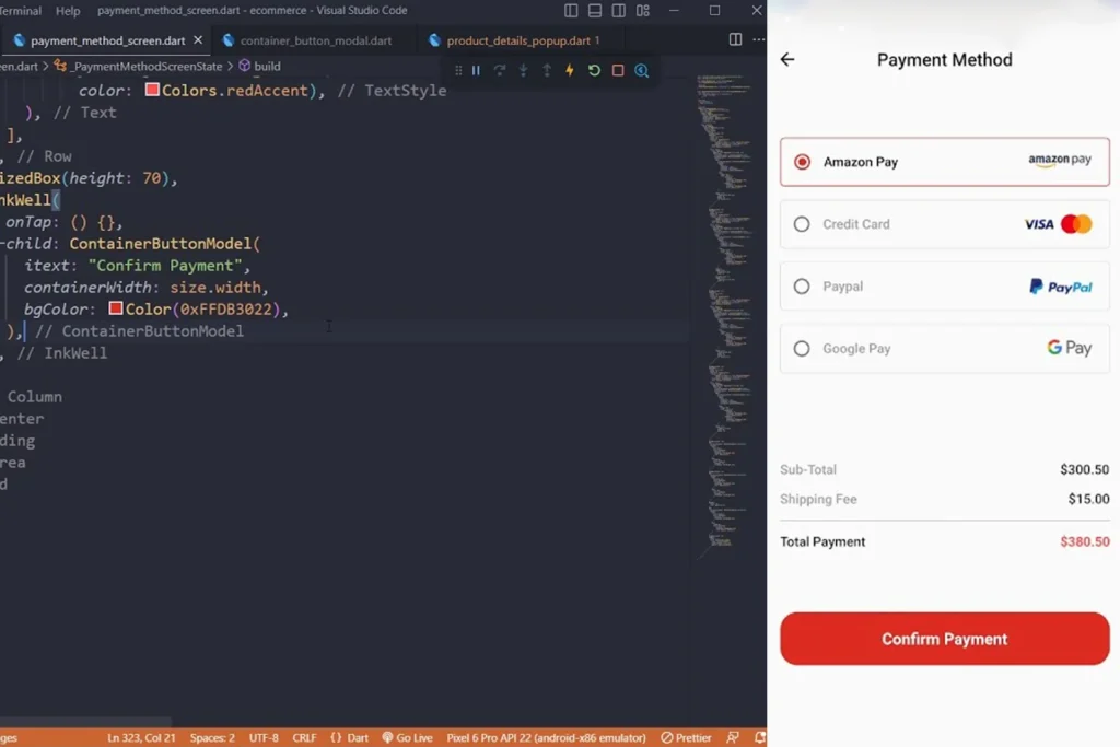 Web browser screenshot of a payment page, showcasing secure and reliable payment systems