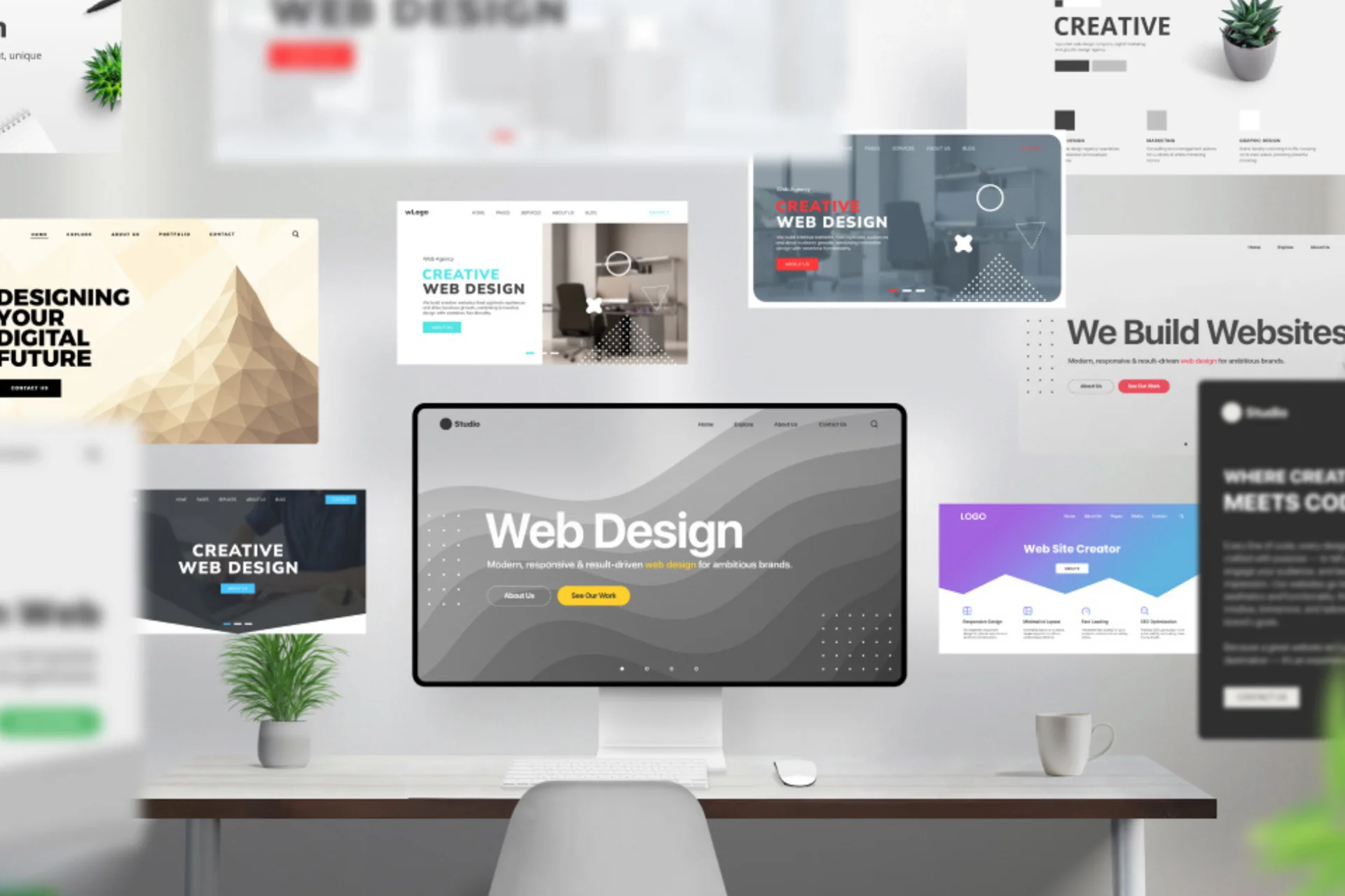 Infographic featuring leading web design tools, tailored for businesses seeking modern website development solutions