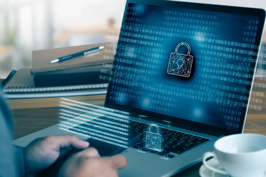 Infographic on securing remote connectivity to protect data from cyberattacks with key strategies and tips